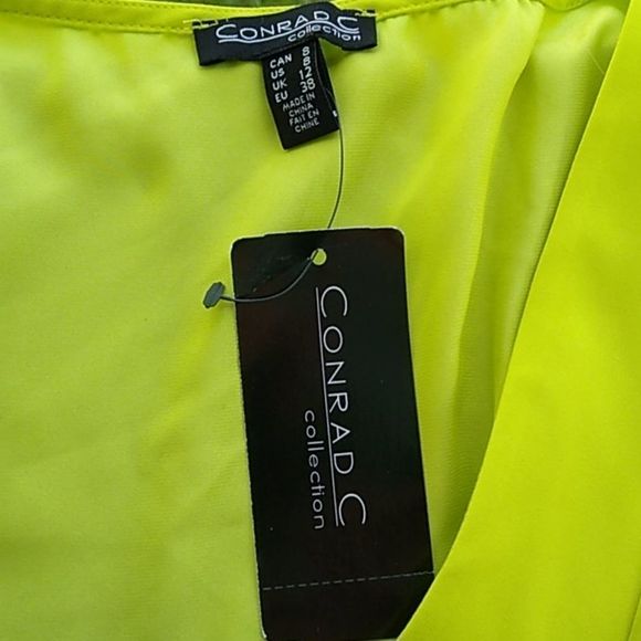 NWT Conrad C Size 8 Sleeveless Lime Green Top - Picture 6 of 7